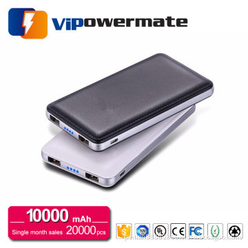 Alibaba china supplier express 10000mah dual usb output portable power bank external battery pack with indicator